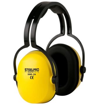 Protector Auditivo Tipo Copa Steelpro CM-502 SNR 26dB NRR 19dB