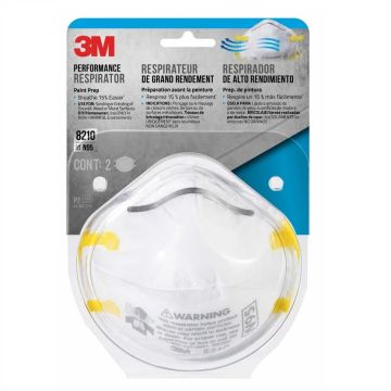 Respirador 3M 8210 N95 Partículas Lijado Paq x 2 Und