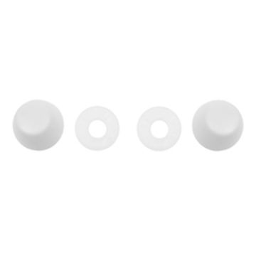 TAPONES PARA TORNILLOS DE INODORO 2.5 X 3.5 CM BLANCO FLUIDMASTER 2 PIEZAS